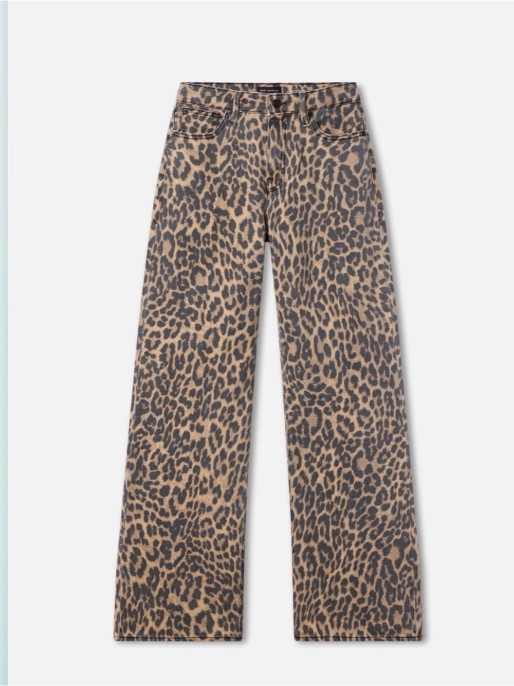 Good American Good Ease Standard - Leopard Print Pants - 4 - Picture 6 of 9